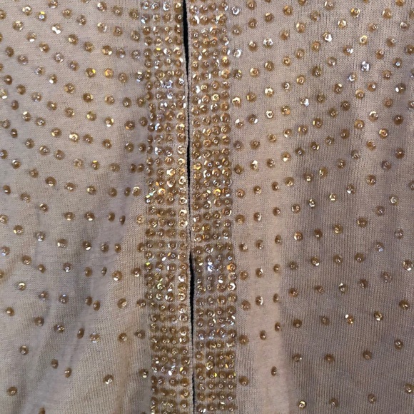 Guess Holiday Gold Sweater w/ Sequins  XS - Picture 8 of 8